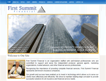 Tablet Screenshot of firstsummitfinancial.com